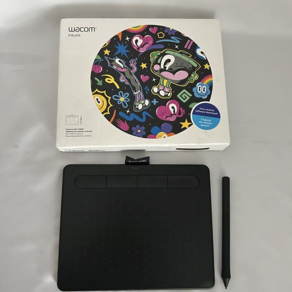 Wacom Intuos CTL-4100 Creative Pen Drawing Tablet Small Black w/ Box Pre-Owned